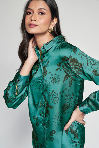 Emerald Enigma Shirt, Black, image 5